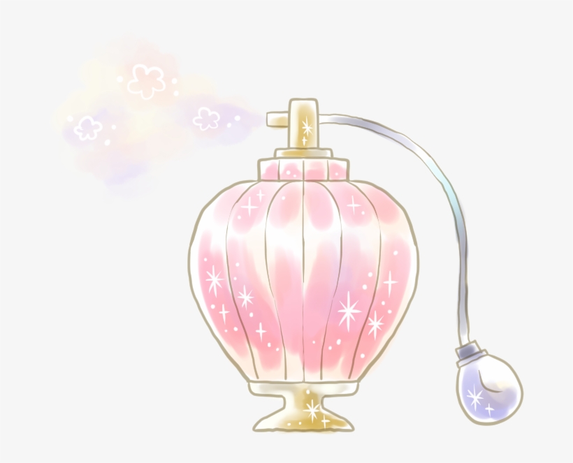 Lady Watercolor Handpainted Perfume 昔の香水transparent Png 680x590 Free Download On Nicepng