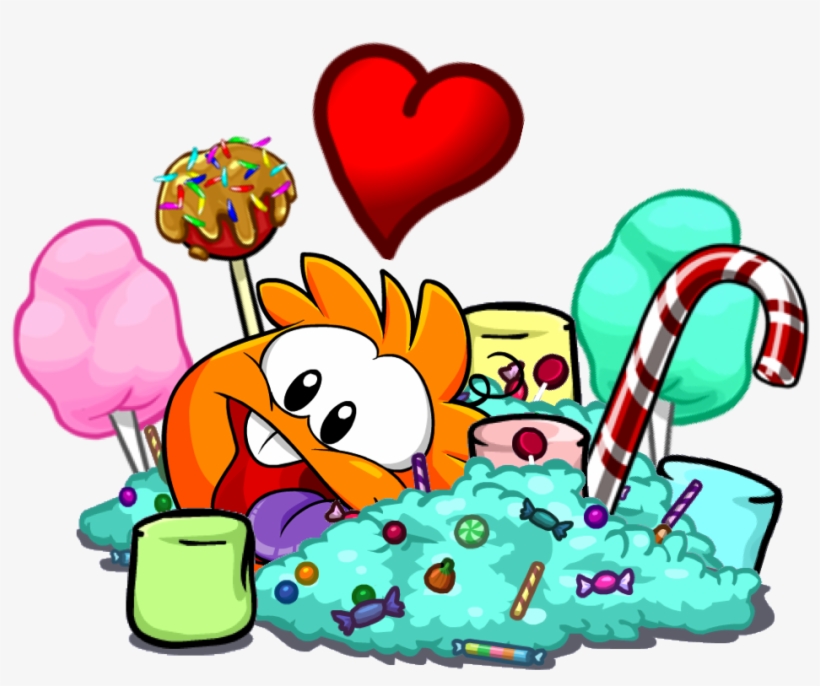 Sweet Party Orange Puffle - Wiki, transparent png download