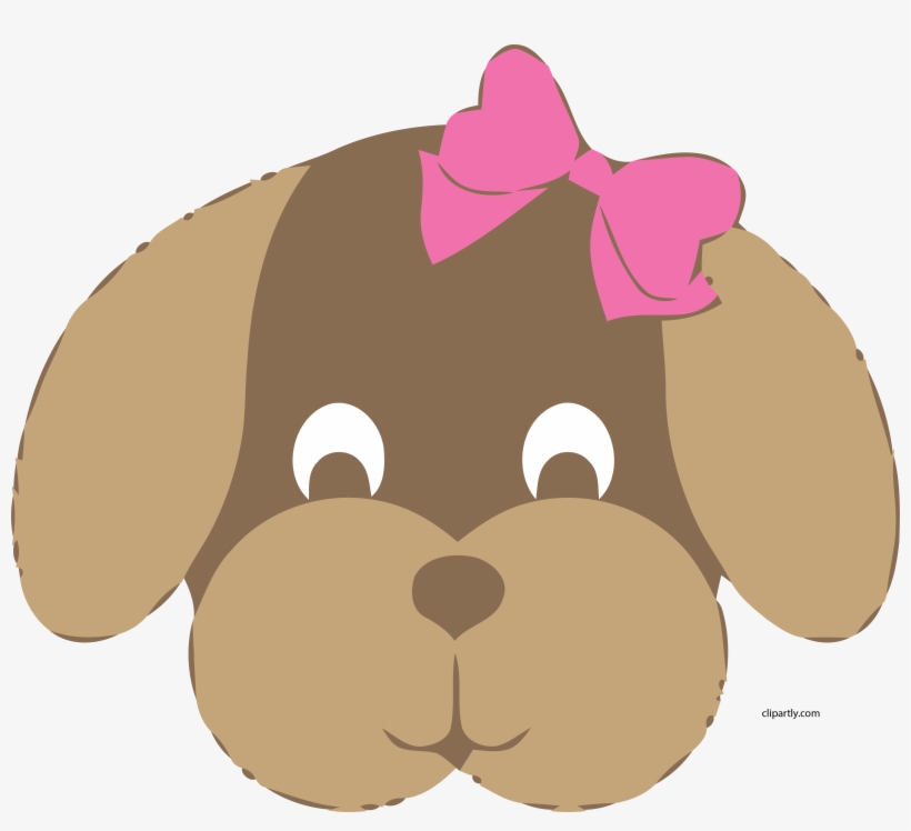 Big Dog Clip Art Girl Dog Face Clipart Cute Sweet Png - Keyword Research, transparent png download