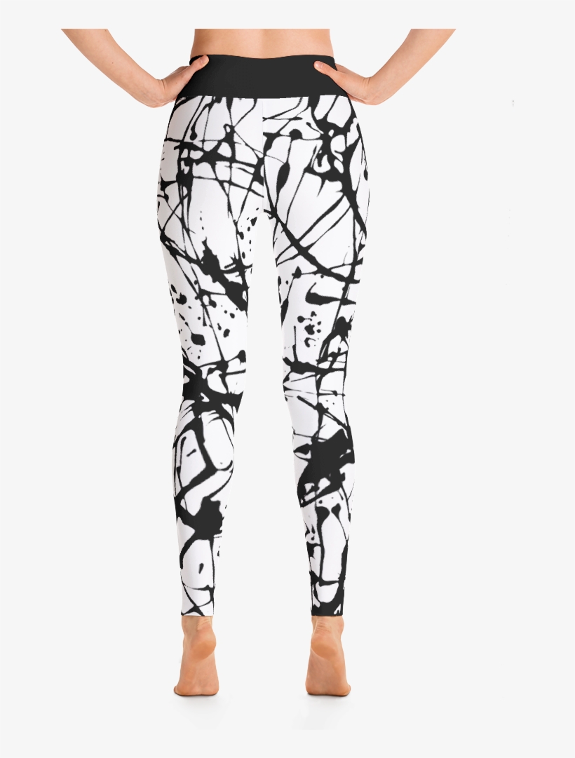 Paint Splatter Yoga Leggings - Altinofashion Altino Earth Girl Yoga Pants - #4af09a, transparent png download