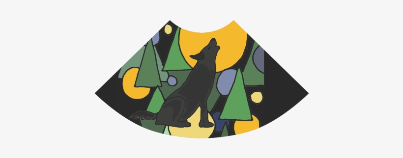 Wolf Howling At Moon Abstract Art Atalanta Sundress - Artistic Cool Howling Wolf Art Abstract Phone Case, transparent png download