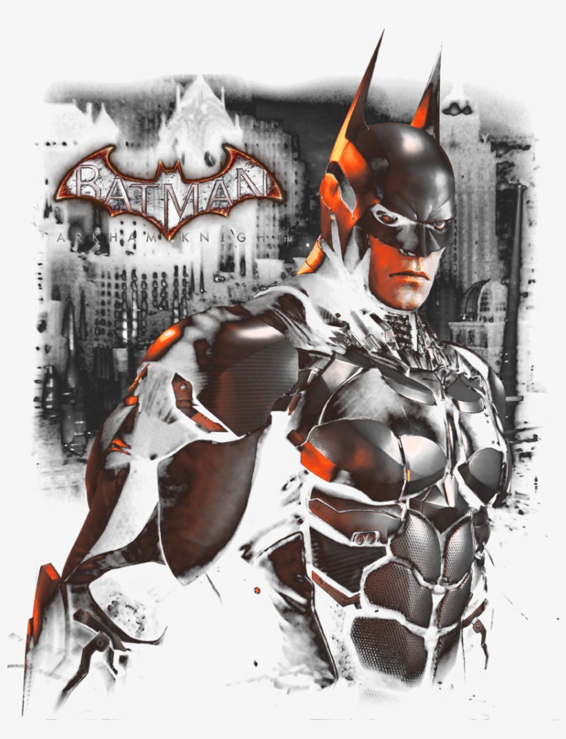 Arkham Dark Knight Men's Regular Fit T-shirt - Illustration, transparent png download