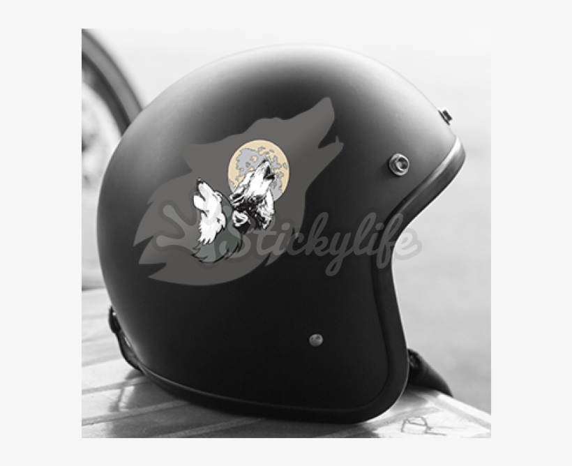 Wolf Howl Decal - Black, transparent png download
