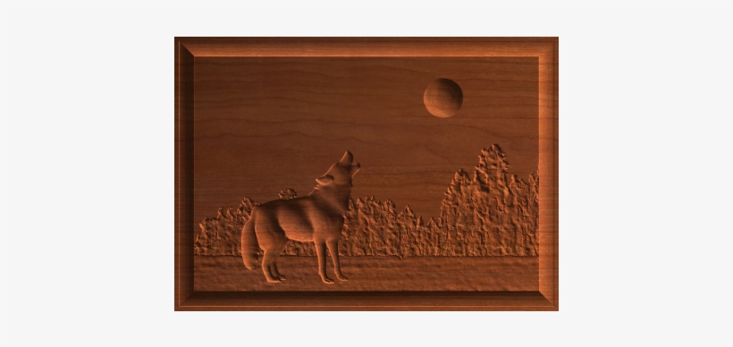 Wolf And Moon - Stallion, transparent png download