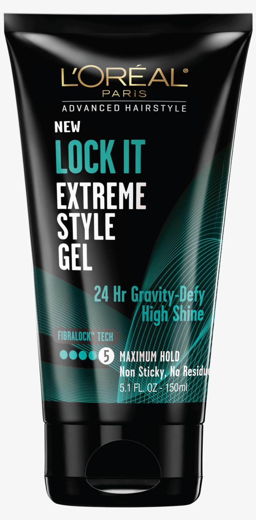 L'oreal Paris Advanced Hairstyle Lock It Weather Control - L Oreal Lock It Clean Style Gel, transparent png download