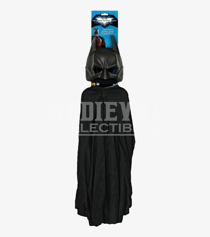 Dark Knight Rises Cape And Mask Set - Batman Costume Set Black, transparent png download