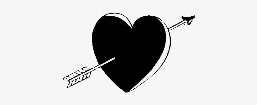 Free Library Arrow With Heart Clipart - Heart Clipart With Arow, transparent png download