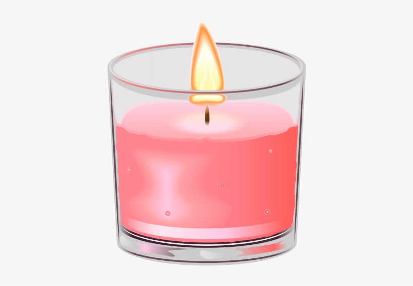 Candle In Cup Png Clip Art - Candle In A Glass Clipart, transparent png download