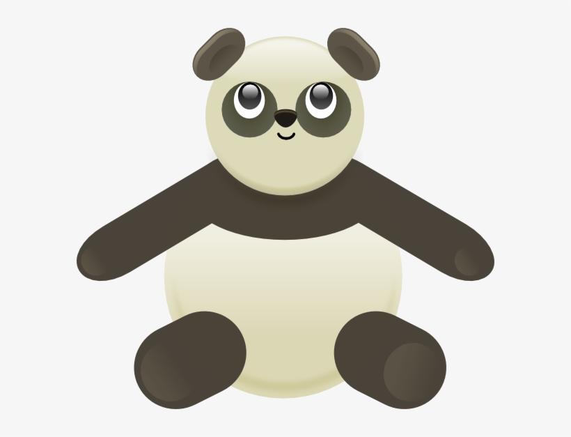 Panda Stuffed Bear Svg Clip Arts 600 X 547 Px, transparent png download