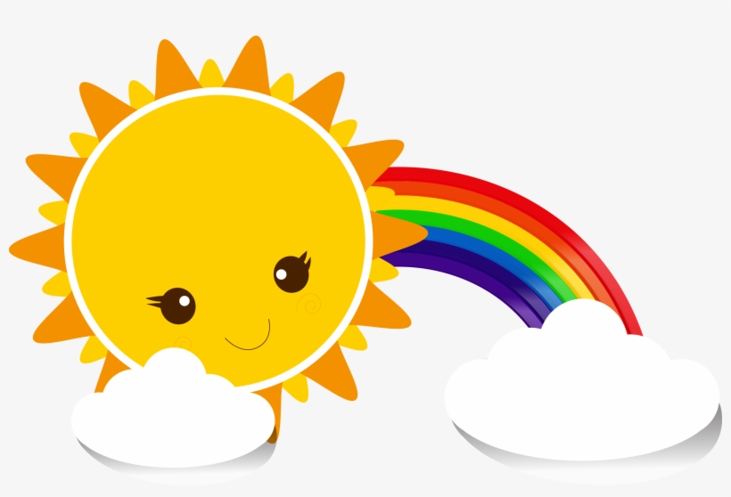 Sky Cartoon Yellow Arcoiris Y Sol Png Transparent Png 2244x1418 Free Download On Nicepng