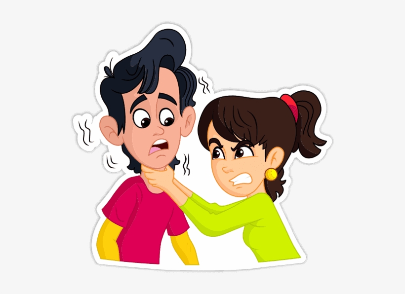 Send - Sad Couple Sticker Png, transparent png download