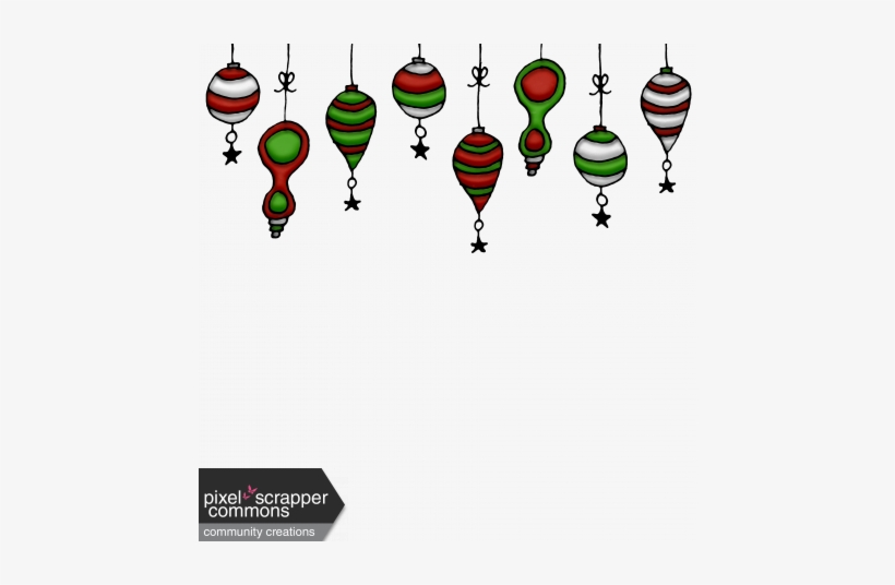 Hanging Christmas Ornament Png - Digital Scrapbooking, transparent png download