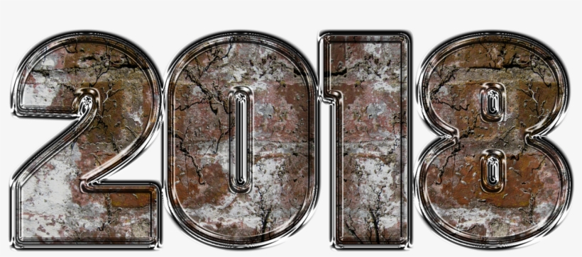 2018 3d Download Greetings And Happy New Year 2018 - Number, transparent png download