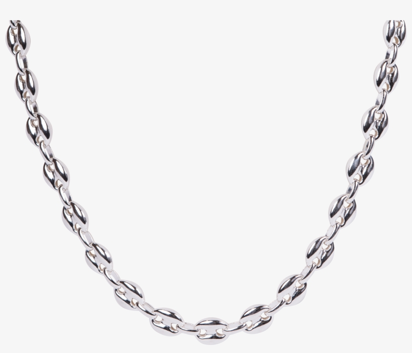 Sterling Silver Puffy Gucci Chain - Tulsi Mala With Gold, transparent png download