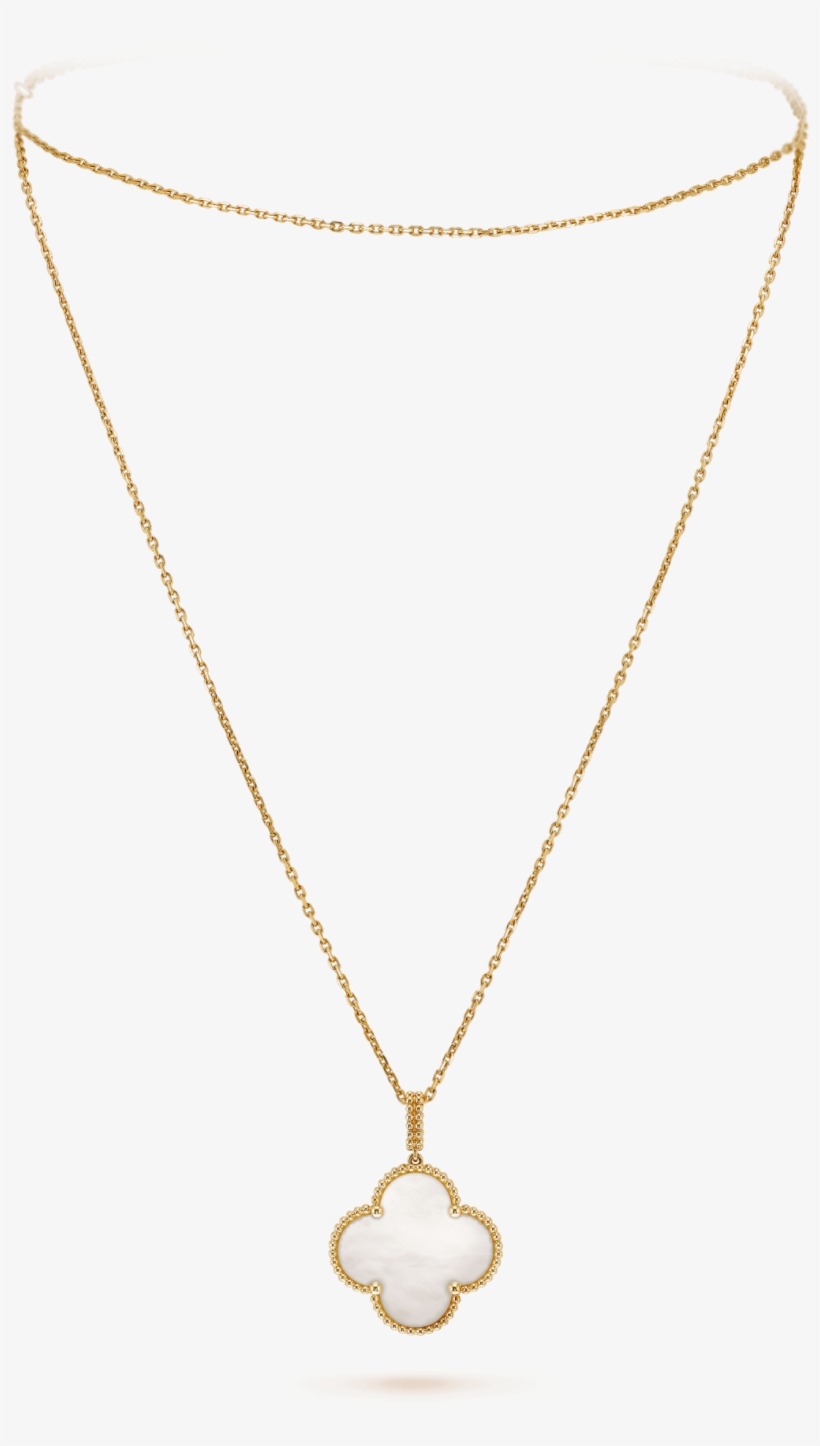 Magic Alhambra Long Necklace, 1 Motif - Necklace, transparent png download
