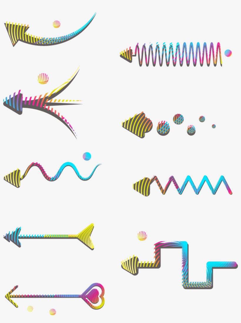 Creative Geometry Colorful Minimalistic Arrows Png - Diagram, transparent png download