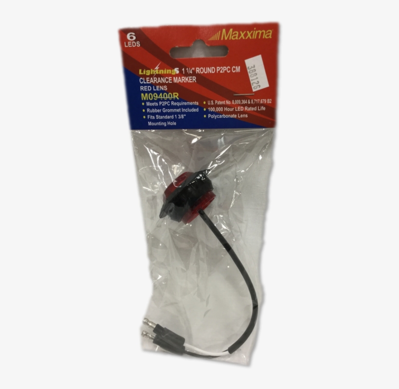 1-1/4″ Round Red Led Clearance/marker Lamp - Wire, transparent png download