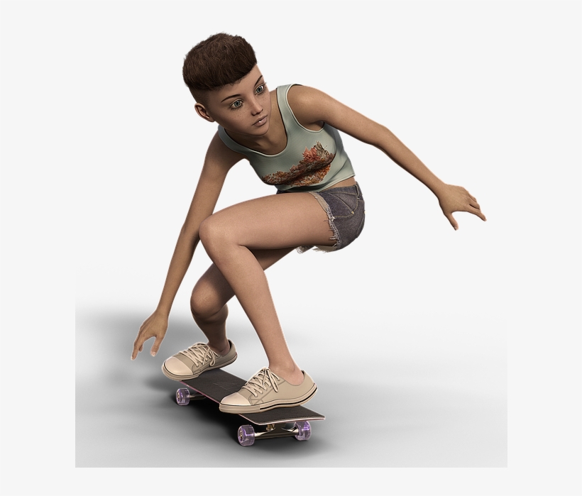 Teenager With Skateboard, transparent png download