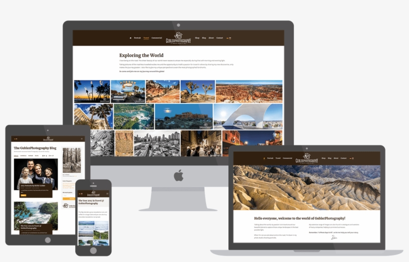 Gubler Photography Website Preview - Website Examples, transparent png download