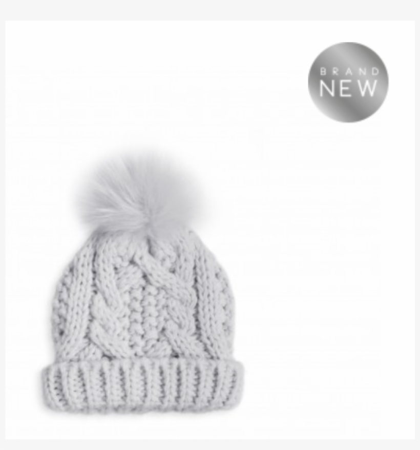 Katie Loxton Cable Knit Baby Bobble Hat - Katie Loxton Baby Hat, transparent png download