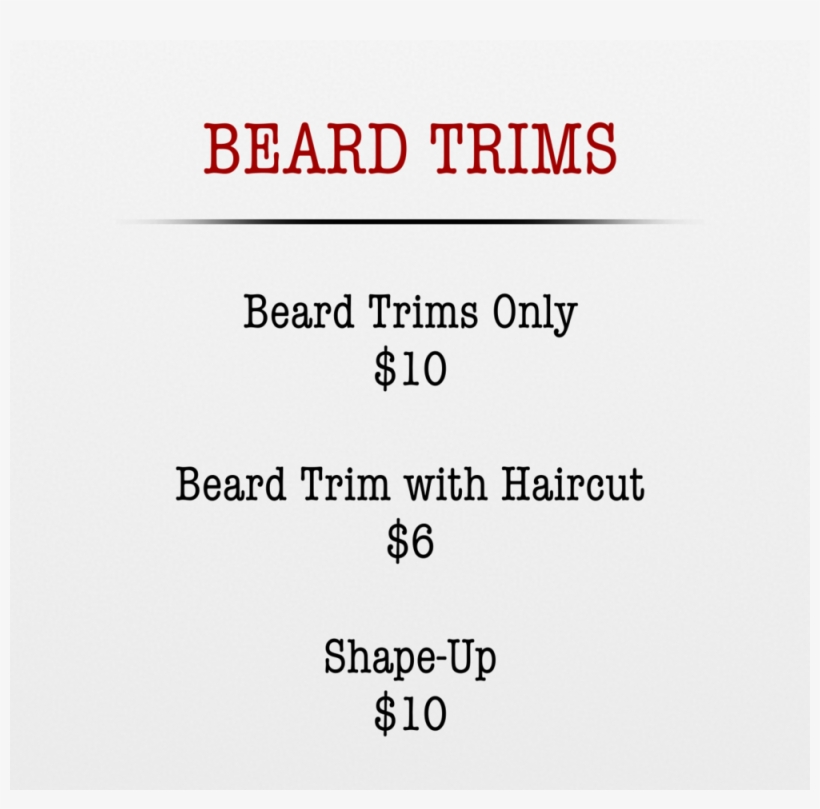 Beardtrims - Number, transparent png download