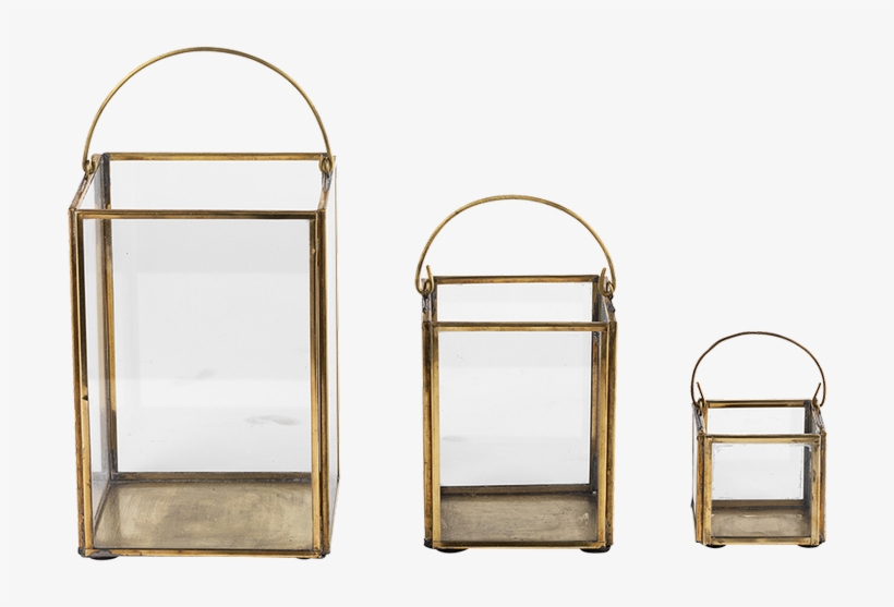 Emhome Nkuku Decor Lantern Home Antique Brass Glass - Arch, transparent png download