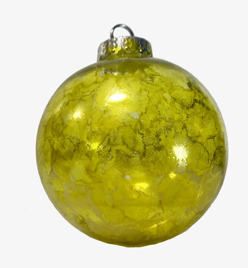 Image Of Yellow & Gold Custom Ornament, transparent png download