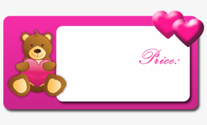 Free Png Best Stock Photos Valentine Frame Pink Bear - Bear Cartoon, transparent png download