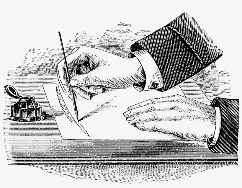 This Is A Digital Stamp I Created From A Vintage Illustration - Thank You Note, transparent png download