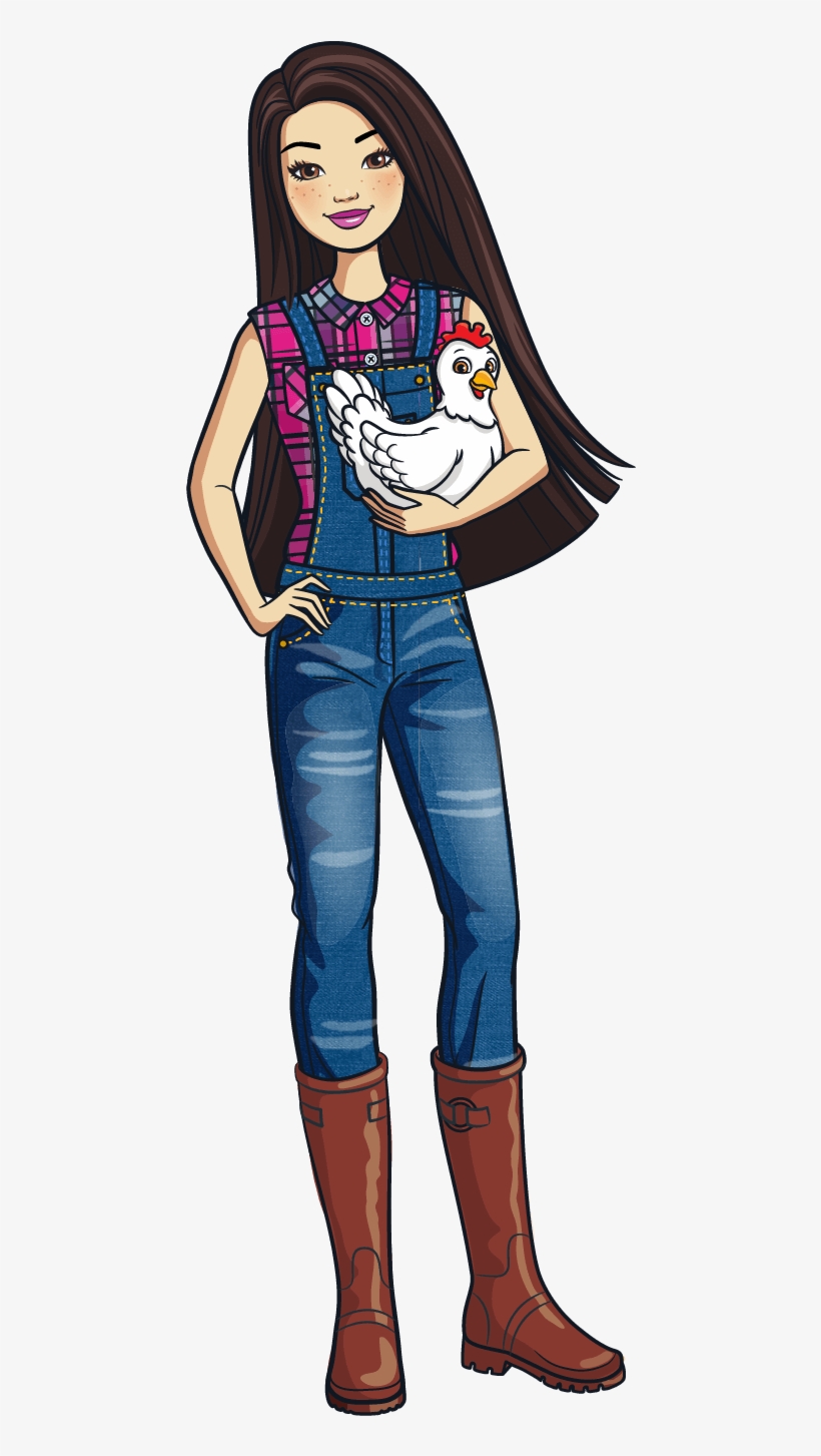 Barbie1 - Barbie1 Farmer - Cartoon, transparent png download