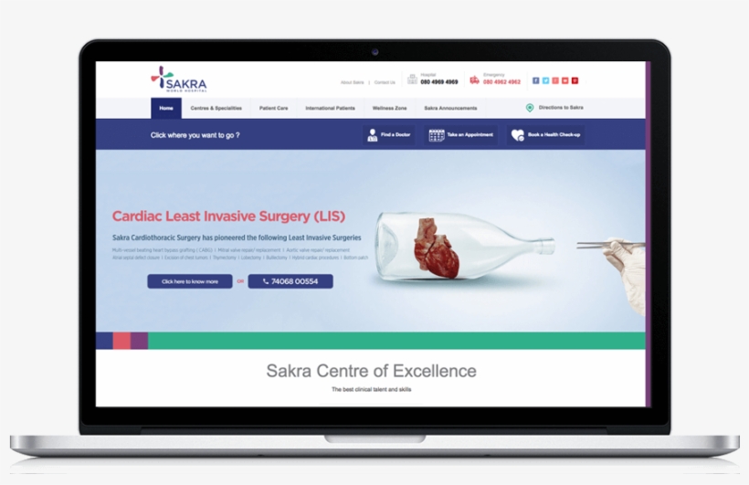 Sakra World Hospital - Zimbra, transparent png download