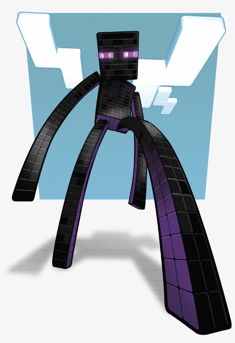 Endermen Are Like Ink Moving In The Shadows - Illustration, transparent png download