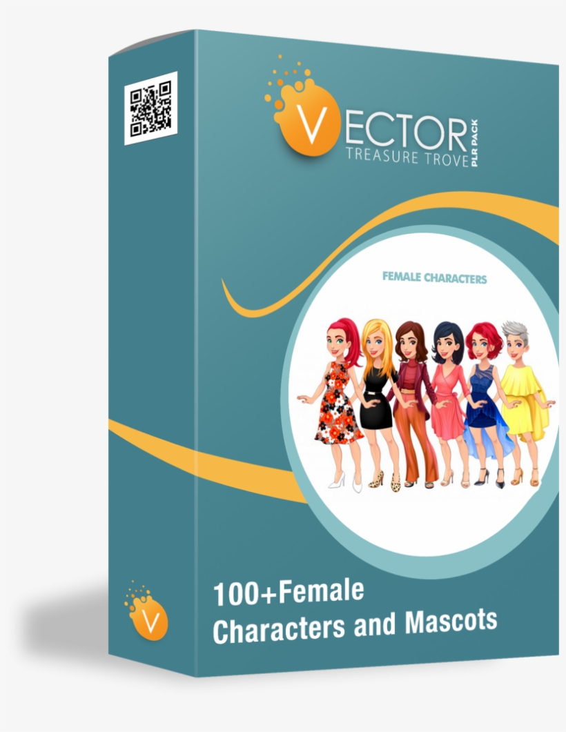 Download 100 Female Characters And Mascots Here - Flyer, transparent png download