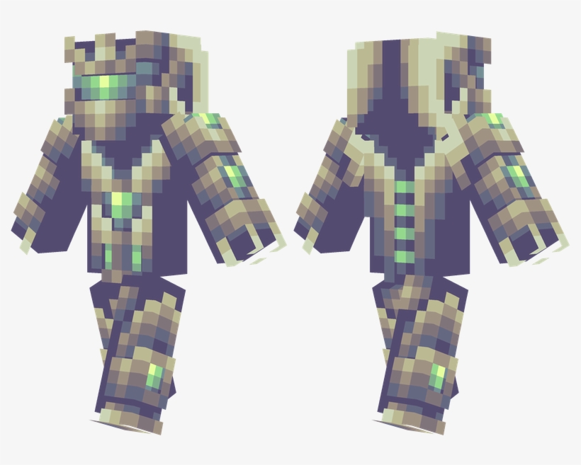 Space Paladin - Blue And Black Skin Minecraft, transparent png download