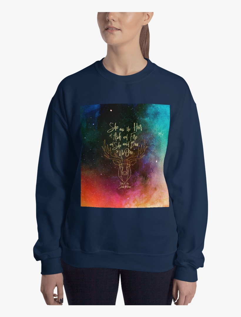 She Was The Heir Of Ash And Fire Heir Of Fire - Sweater, transparent png download