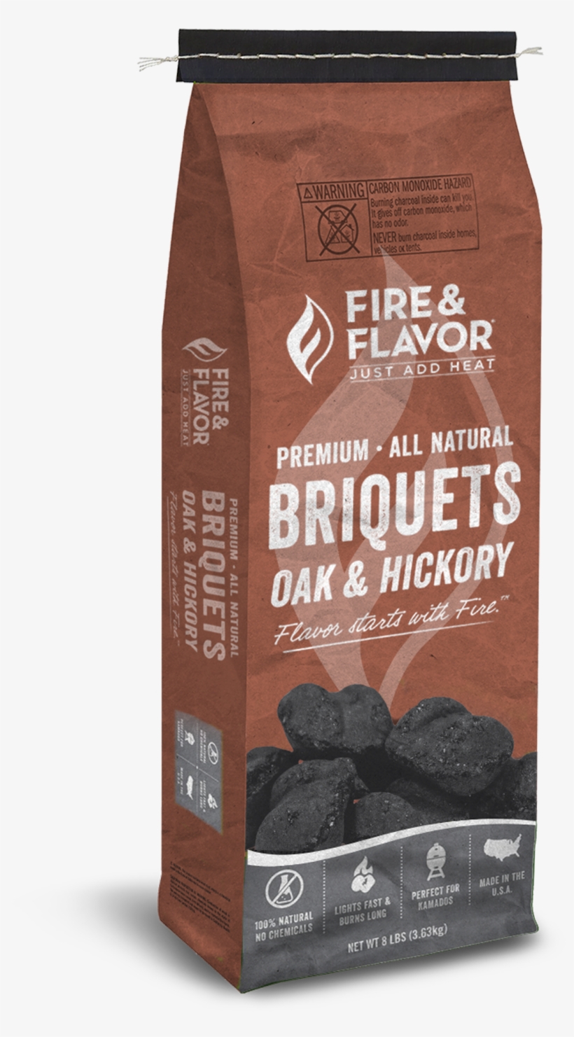Fire & Flavor Briquet Charcoal From Oak & Hickory - Single-origin Coffee, transparent png download