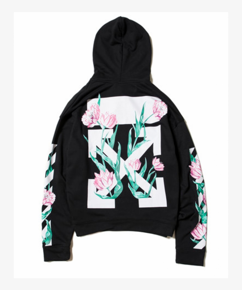 Diagonal Tulips Over Hoodie, transparent png download