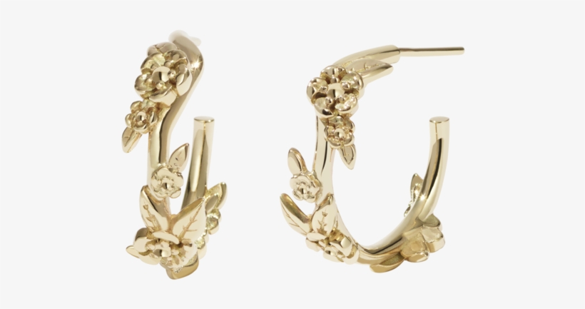 Alba Hoop Earrings Small - Earrings, transparent png download