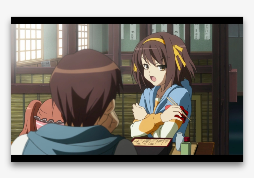 Red Alert Haruhi Can Read Minds - Haruhi Embarrassed, transparent png download