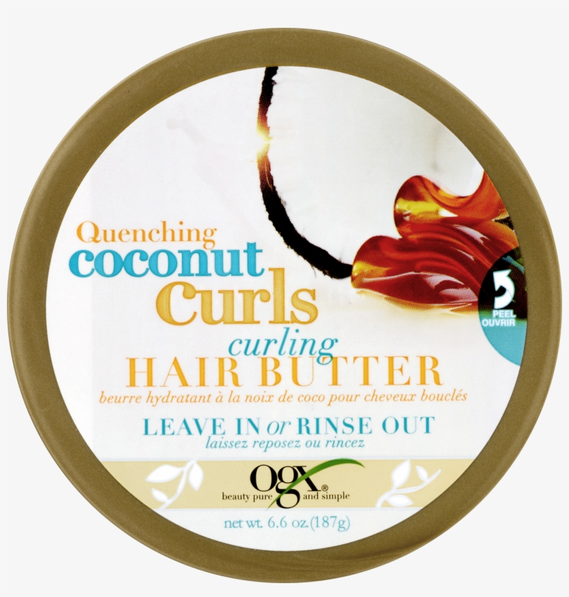 Ogx Quenching Coconut Curls Curling Hair Butter - Circle, transparent png download
