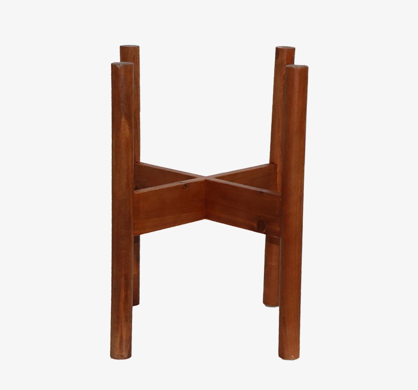 Walnut Color Nordic Display Solid Wood Flower Pot - Chair, transparent png download