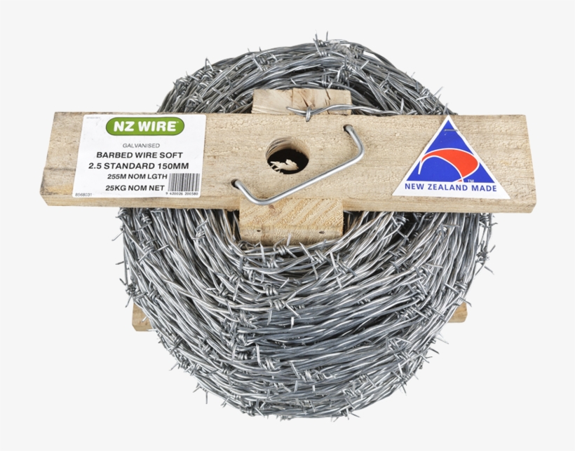 Nz Wire Barbed Wire Std Iowa 150x25mm 255m - Made In New Zealand, transparent png download