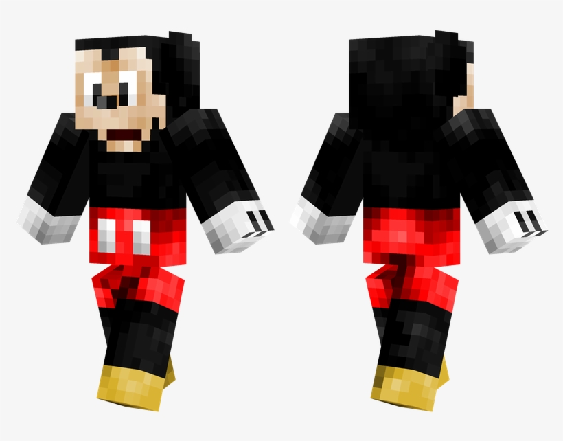 Mickey Mouse - Mickey Mouse Skin For Pixel Gun, transparent png download