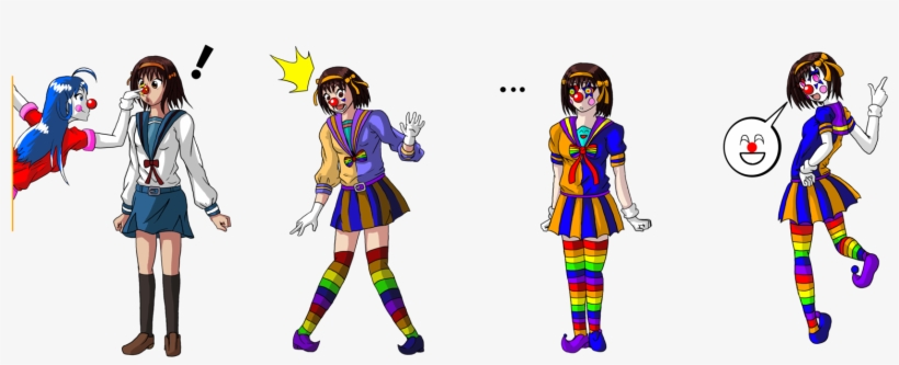 Well Everyone Seemed To Like Yesterday's Haruhi Clown - Clown Tf, transparent png download