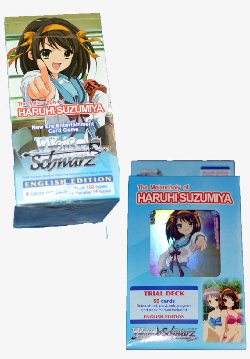 Image Of Weiss Schwarz English Haruhi Booster Box And/or - Haruhi Suzumiya, transparent png download
