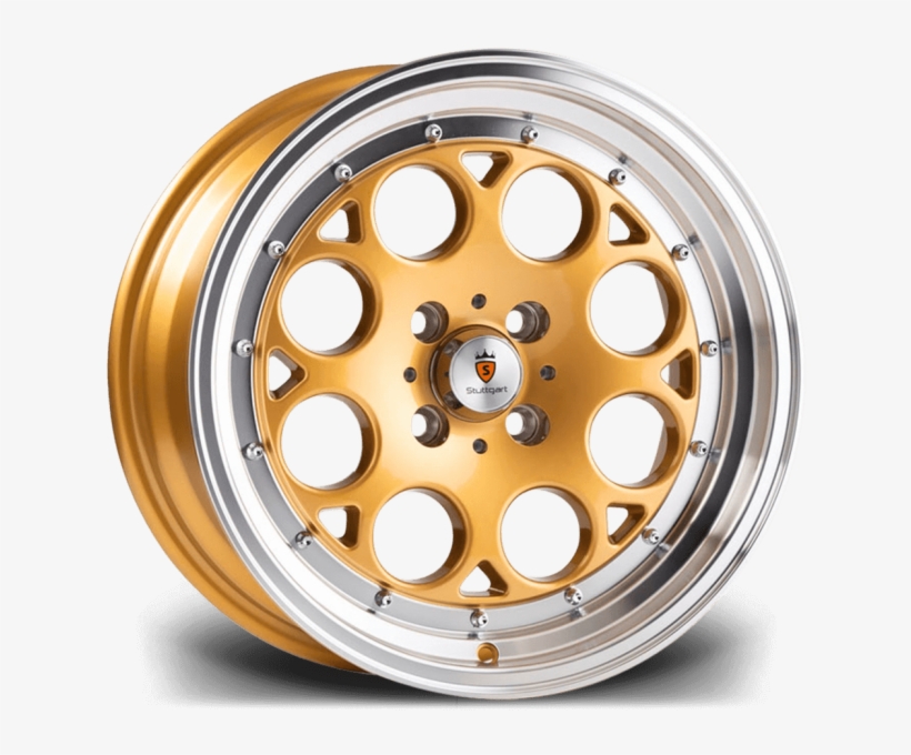 Stuttgart St6 Gold Alloy Wheel Featured Image 2 650×650 - Stuttgart Wheels, transparent png download