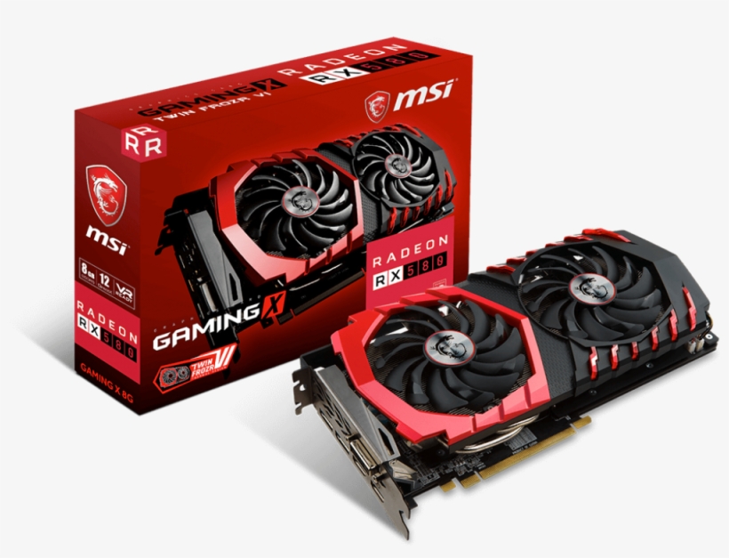Msi Radeon Rx 580 Gaming X 8g - Msi Rx 570 Gaming X 4g, transparent png download