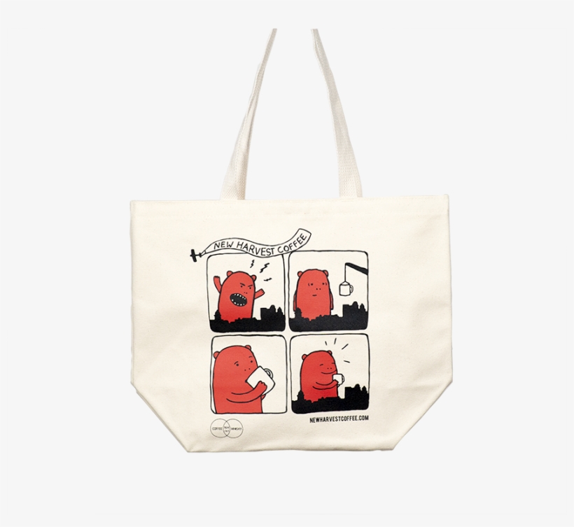 Monster Tote Bag Image - New Harvest Coffee, transparent png download