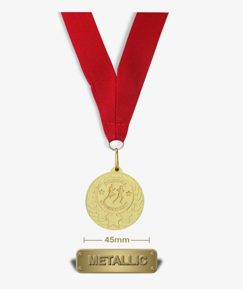 Clipart Black And White Stock Medal Transparent School - Gold Medal, transparent png download