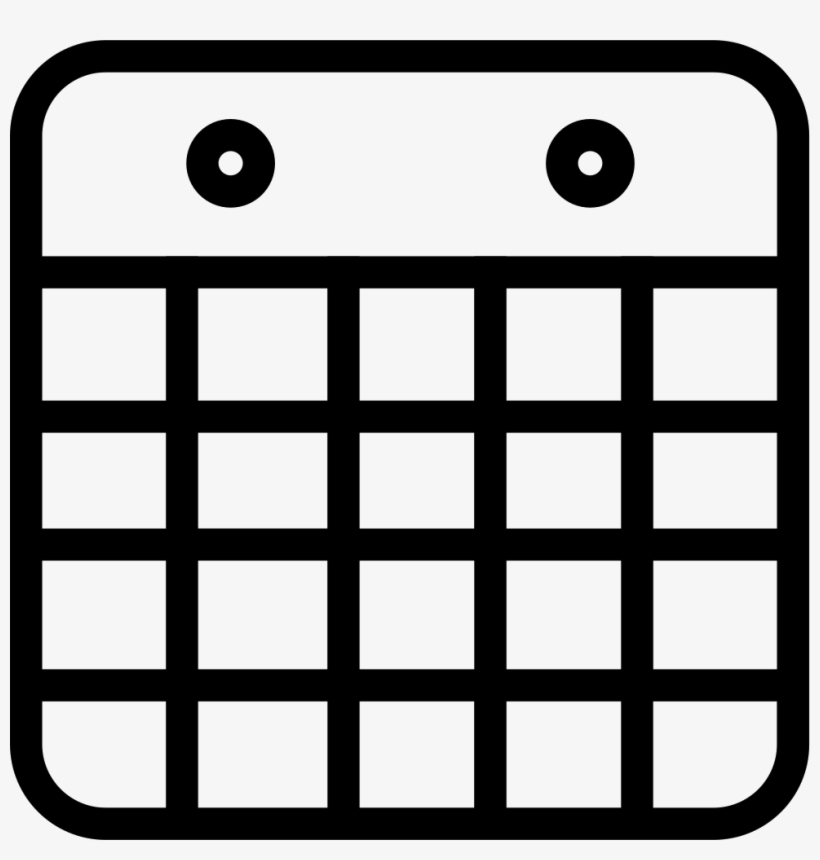 Thin Calendar Date Comments - Icon Calendar Thin Png, transparent png download